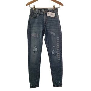 OLD NAVY Women’s Rock Star Super Skinny High Rise Distressed Jeans / Size: 0